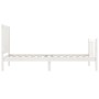 Estructura de cama con cabecero madera maciza blanco 100x200 cm de , Camas y somieres - Ref: Foro24-3192612, Precio: 159,66 €...