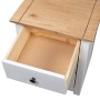 Solid pine wood bedside table in white Panama color, measuring 46x40x57 cm. by vidaXL, Nightstands - Ref: Foro24-282654, Pric...