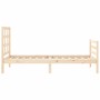 Estructura de cama individual con cabecero madera maciza de , Camas y somieres - Ref: Foro24-3193946, Precio: 92,99 €, Descue...