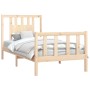 Estructura de cama con cabecero madera maciza pino 100x200 cm de , Camas y somieres - Ref: Foro24-3188156, Precio: 109,99 €, ...