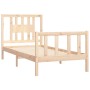 Estructura de cama con cabecero madera maciza pino 100x200 cm de , Camas y somieres - Ref: Foro24-3188156, Precio: 109,99 €, ...