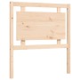 Estructura de cama con cabecero madera maciza 100x200 cm de , Camas y somieres - Ref: Foro24-3192156, Precio: 136,40 €, Descu...