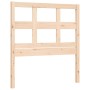 Estructura de cama con cabecero madera maciza 100x200 cm de , Camas y somieres - Ref: Foro24-3193001, Precio: 129,59 €, Descu...