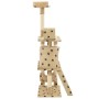 Cat scratcher with 140 cm sisal post, beige paw prints by vidaXL, Cat furniture - Ref: Foro24-170586, Price: 81,37 €, Discoun...