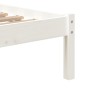 White solid wood single bed frame 75x190 cm by , Beds and slatted bases - Ref: Foro24-3101179, Price: 86,99 €, Discount: %