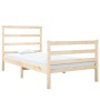 Solid pine wood bed frame 90x190 cm by , Beds and slatted bases - Ref: Foro24-3103678, Price: 86,16 €, Discount: %