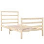 Solid pine wood bed frame 90x190 cm by , Beds and slatted bases - Ref: Foro24-3103678, Price: 86,16 €, Discount: %