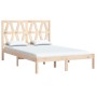 Solid pine wood bed frame 160x200 cm by , Beds and slatted bases - Ref: Foro24-3104008, Price: 121,40 €, Discount: %