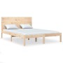 Solid pine wood bed frame 140x190 cm by , Beds and slatted bases - Ref: Foro24-3104133, Price: 145,42 €, Discount: %