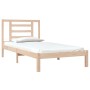 Estructura de cama madera maciza de pino 90x190 cm de , Camas y somieres - Ref: Foro24-3104313, Precio: 81,87 €, Descuento: %