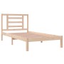 Estructura de cama madera maciza de pino 90x190 cm de , Camas y somieres - Ref: Foro24-3104313, Precio: 81,87 €, Descuento: %