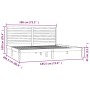 Solid wood bed frame 180x200 cm by , Beds and slatted bases - Ref: Foro24-3104623, Price: 195,80 €, Discount: %