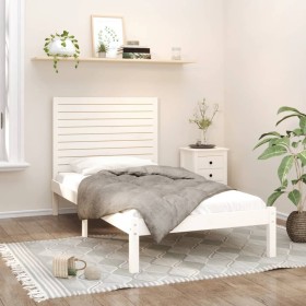 Estructura de cama madera maciza de pino blanco 100x200 cm de , Camas y somieres - Ref: Foro24-3104599, Precio: 124,99 €, Des...