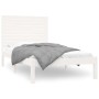 Estructura de cama madera maciza de pino blanco 100x200 cm de , Camas y somieres - Ref: Foro24-3104599, Precio: 122,17 €, Des...