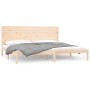 Estructura de cama de madera maciza 200x200 cm de , Camas y somieres - Ref: Foro24-3104628, Precio: 181,99 €, Descuento: %