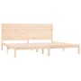 Solid wood bed frame 200x200 cm by , Beds and slatted bases - Ref: Foro24-3104628, Price: 181,99 €, Discount: %