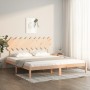 Estructura de cama de madera maciza super king 180x200 cm de , Camas y somieres - Ref: Foro24-3104883, Precio: 132,63 €, Desc...