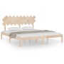 Estructura de cama de madera maciza super king 180x200 cm de , Camas y somieres - Ref: Foro24-3104883, Precio: 132,63 €, Desc...