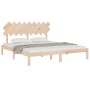 Estructura de cama de madera maciza super king 180x200 cm de , Camas y somieres - Ref: Foro24-3104883, Precio: 132,63 €, Desc...