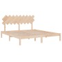 Estructura de cama de madera maciza super king 180x200 cm de , Camas y somieres - Ref: Foro24-3104883, Precio: 132,63 €, Desc...