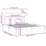 Estructura de cama de madera maciza super king 180x200 cm de , Camas y somieres - Ref: Foro24-3104883, Precio: 132,63 €, Desc...