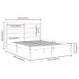 Estructura de cama madera maciza de pino 140x200 cm de , Camas y somieres - Ref: Foro24-3104933, Precio: 109,99 €, Descuento: %