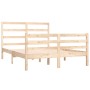 Solid pine wood bed frame 140x190 cm by , Beds and slatted bases - Ref: Foro24-3104986, Price: 111,17 €, Discount: %