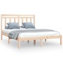 Estructura de cama madera maciza 140x200 cm de , Camas y somieres - Ref: Foro24-3105250, Precio: 113,32 €, Descuento: %