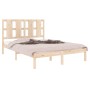 Estructura de cama madera maciza de pino 140x190 cm de , Camas y somieres - Ref: Foro24-3105580, Precio: 117,41 €, Descuento: %