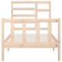 Solid pine wood bed frame 100x200 cm by , Beds and slatted bases - Ref: Foro24-3107603, Price: 117,10 €, Discount: %