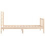 Solid pine wood bed frame 100x200 cm by , Beds and slatted bases - Ref: Foro24-3107603, Price: 117,10 €, Discount: %