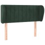 Cabecero de terciopelo verde oscuro 93x23x78/88 cm de , Cabeceros y pies de cama - Ref: Foro24-3117421, Precio: 51,52 €, Desc...