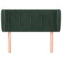 Cabecero de terciopelo verde oscuro 93x23x78/88 cm de , Cabeceros y pies de cama - Ref: Foro24-3117421, Precio: 51,52 €, Desc...