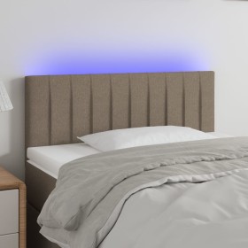 Headboard with LED in taupe gray fabric 80x5x78/88 cm by , Headboards and footboards - Ref: Foro24-3121828, Price: 47,99 €, D...