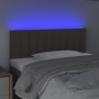 Headboard with LED in taupe gray fabric 80x5x78/88 cm by , Headboards and footboards - Ref: Foro24-3121828, Price: 47,75 €, D...