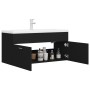 Mueble con lavabo madera de ingeniería negro de , Tocadores de baño - Ref: Foro24-3071298, Precio: 279,99 €, Descuento: %