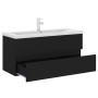 Mueble con lavabo madera de ingeniería negro de , Tocadores de baño - Ref: Foro24-3071658, Precio: 327,63 €, Descuento: %