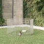 Rabbit cage 6 panels galvanized iron 54x60 cm by , Cages and habitats for small animals - Ref: Foro24-171573, Price: 26,99 €,...