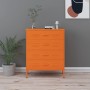 Orange steel drawer cabinet 80x35x101.5 cm by , Drawers - Ref: Foro24-336201, Price: 215,71 €, Discount: %