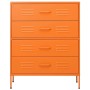 Orange steel drawer cabinet 80x35x101.5 cm by , Drawers - Ref: Foro24-336201, Price: 215,71 €, Discount: %