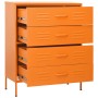 Orange steel drawer cabinet 80x35x101.5 cm by , Drawers - Ref: Foro24-336201, Price: 215,71 €, Discount: %