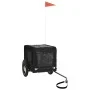 Pet Bicycle Trailer Iron Oxford Cloth Black by , pet strollers - Ref: Foro24-93912, Price: 105,56 €, Discount: %