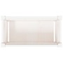 Jardinera de madera maciza de pino blanca 60x31x31 cm de , Maceteros y jardineras - Ref: Foro24-837441, Precio: 39,31 €, Desc...