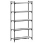 Librería 5 estantes madera ingeniería gris Sonoma 80x30x154 cm de , Librerías y estanterías - Ref: Foro24-837680, Precio: 69,...