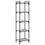 Sonoma gray engineered wood 5-shelf bookcase 40x30x154 cm by , Bookcases and shelves - Ref: Foro24-837640, Price: 51,85 €, Di...