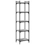 Sonoma gray engineered wood 5-shelf bookcase 40x30x154 cm by , Bookcases and shelves - Ref: Foro24-837640, Price: 51,85 €, Di...