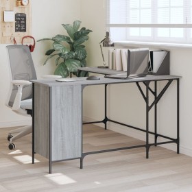 Escritorio madera de ingeniería gris Sonoma 141x141x75 cm de , Escritorios - Ref: Foro24-837600, Precio: 94,11 €, Descuento: %