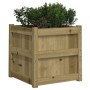 Jardinera madera maciza de pino impregnada 50x50x50 cm de , Maceteros y jardineras - Ref: Foro24-837422, Precio: 54,21 €, Des...