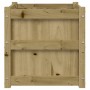 Jardinera madera maciza de pino impregnada 50x50x50 cm de , Maceteros y jardineras - Ref: Foro24-837422, Precio: 54,21 €, Des...