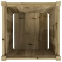 Jardinera madera maciza de pino impregnada 50x50x50 cm de , Maceteros y jardineras - Ref: Foro24-837422, Precio: 54,21 €, Des...